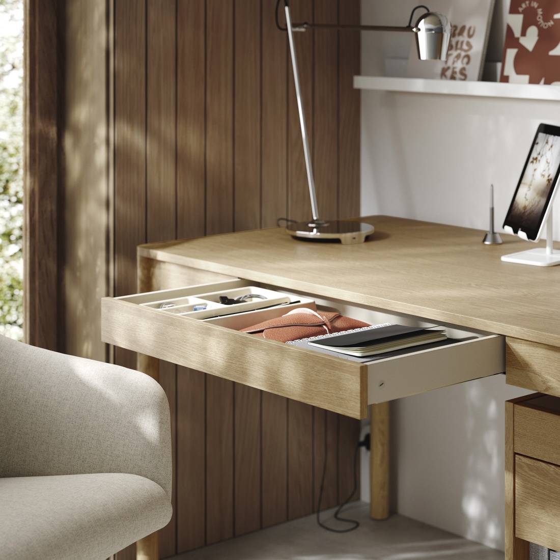 Close up TONSTAD desk